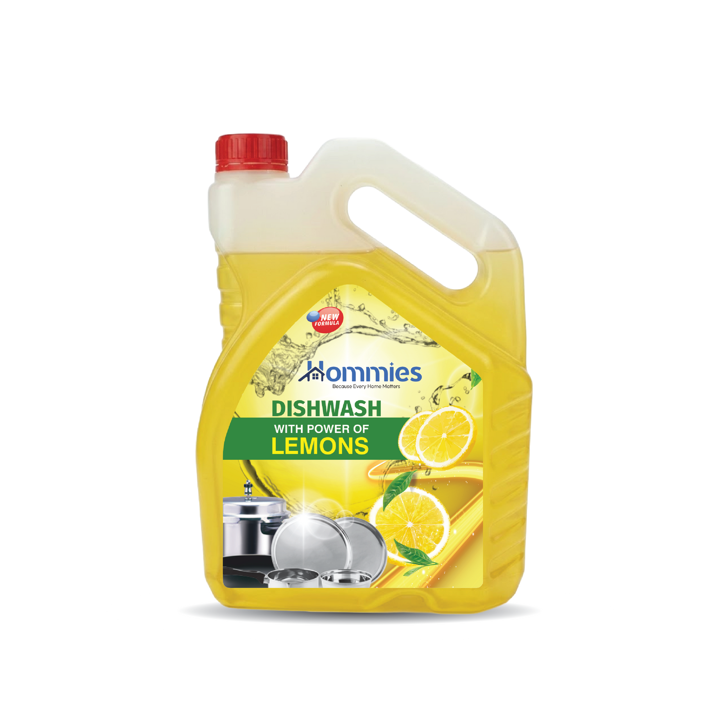 Hommies Lemon Fragrance Dishwash Liquid Gel