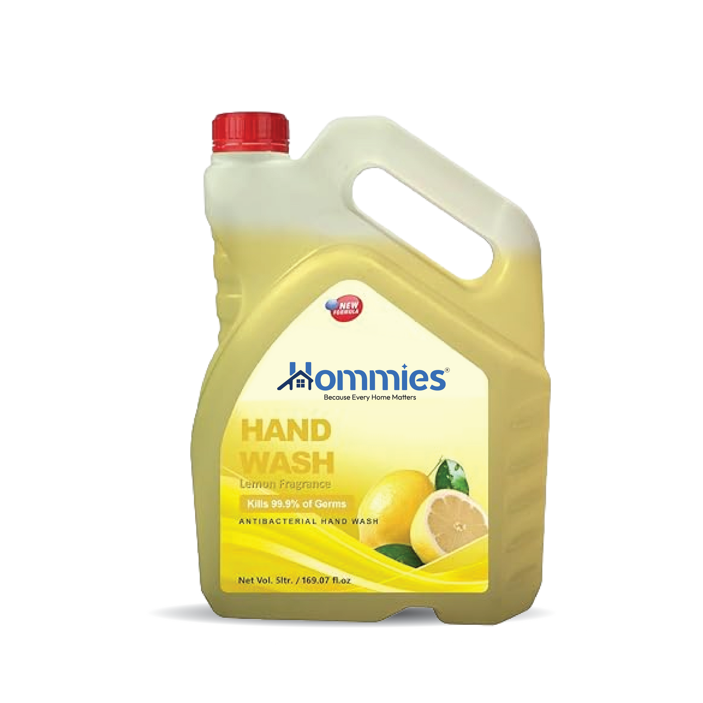 Hommies Liquid Handwash, Refill Can | Fights Germs | Ph-Balanced Formula