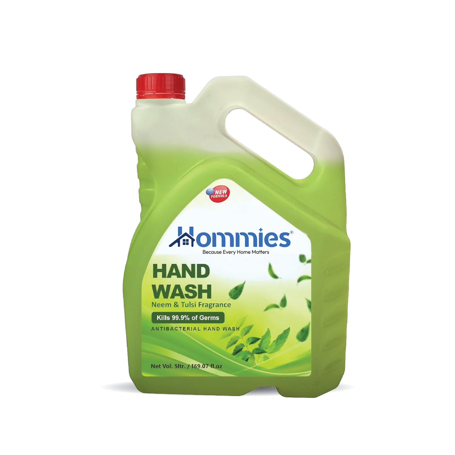 Hommies Liquid Handwash, Refill Can | Fights Germs | Ph-Balanced Formula