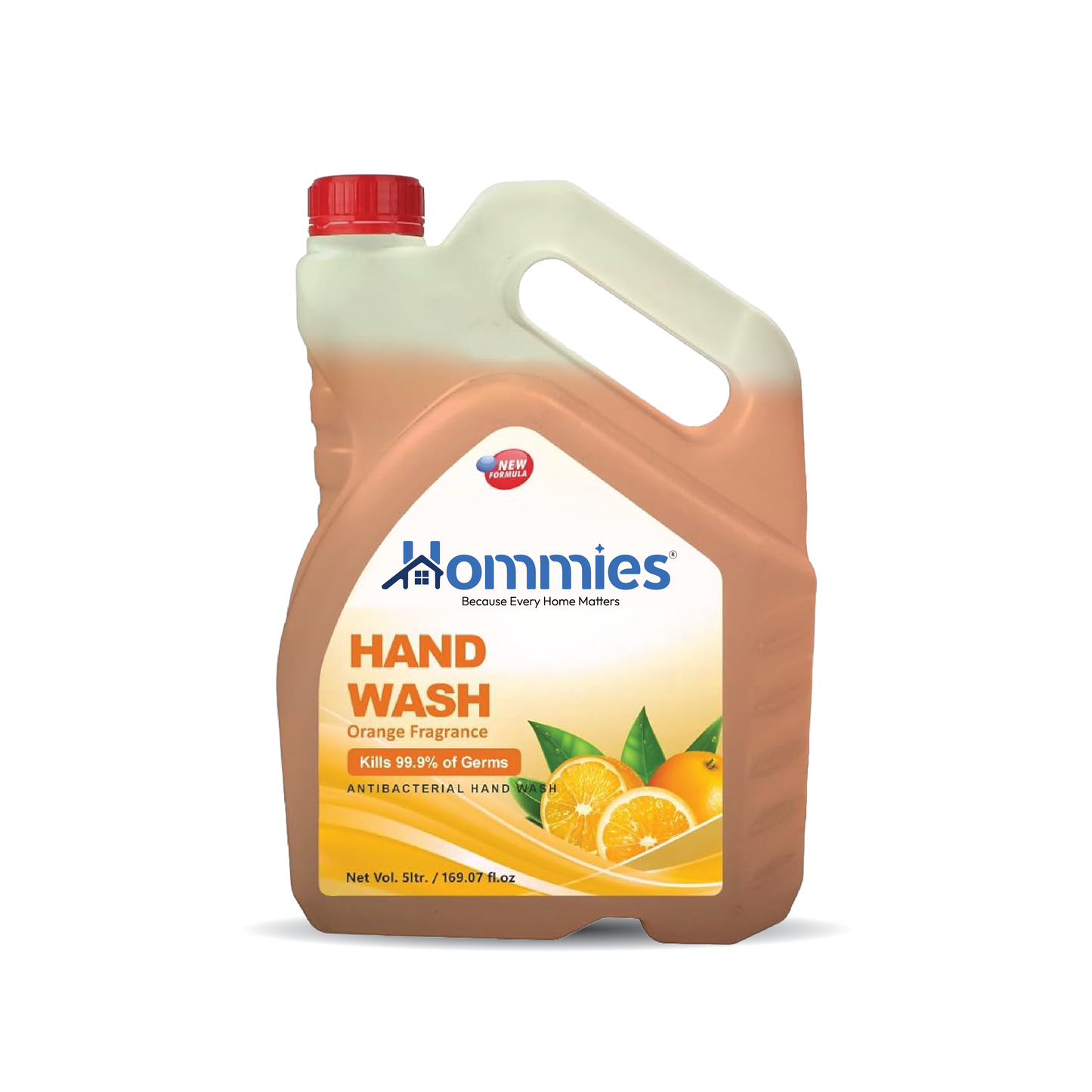 Hommies Liquid Handwash, Refill Can | Fights Germs | Ph-Balanced Formula
